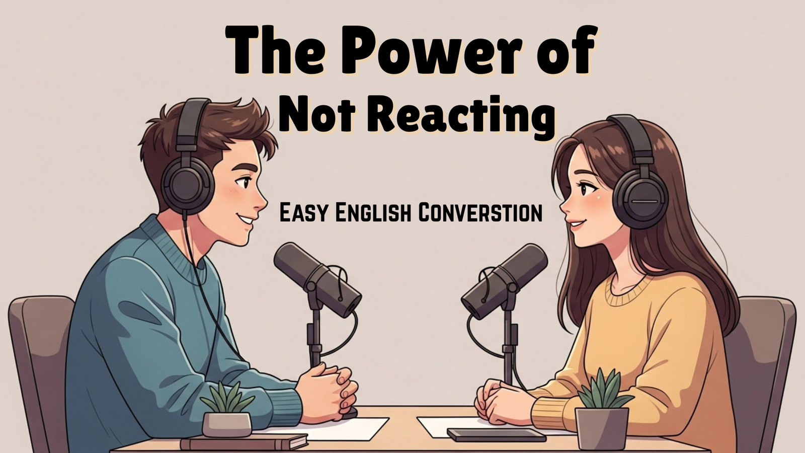 English Podcast For Easy English Conversation ||The Power Of Not Reacting || Learn English Fast