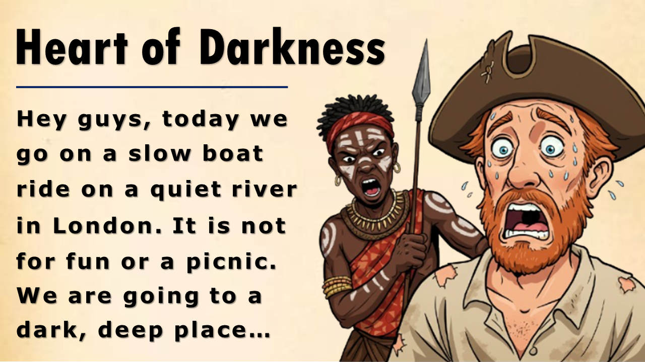 Heart of Darkness by Joseph Conrad: Journey Upriver and the Shadow of Kurtz || English Story and Lis