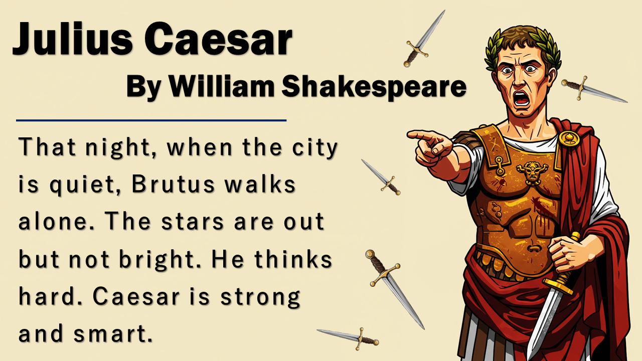 Julius Caesar by William Shakespeare: Betrayal, Power, and the Fall of the Republic || Listening Pra