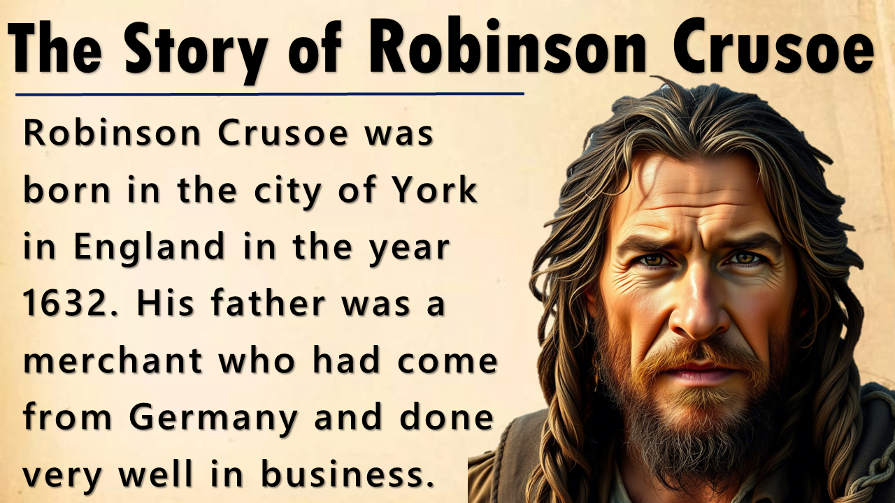 Robinson Crusoe by Daniel Defoe: Shipwreck, Survival, and 28 Years on a Desert Island || English Lis