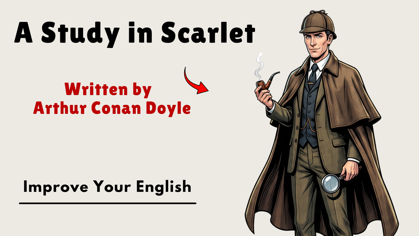 A Study in Scarlet by Arthur Conan Doyle: English Story and Listening Practice